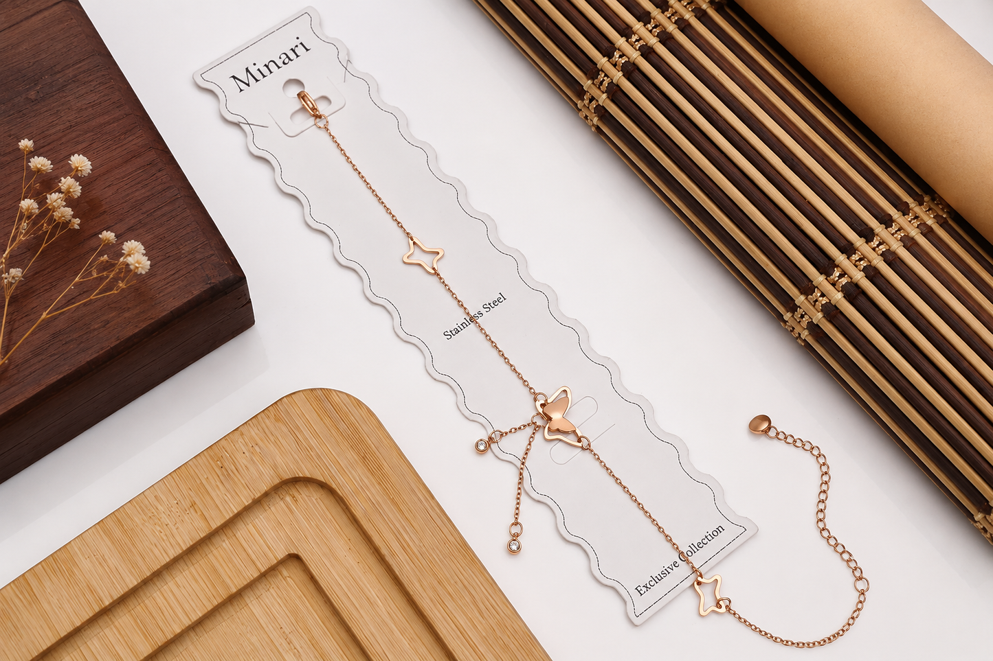 ANKLET-010 Anti Tarnish Anklet RoseGold